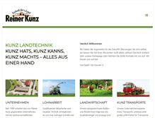 Tablet Screenshot of kunz-landtechnik.de
